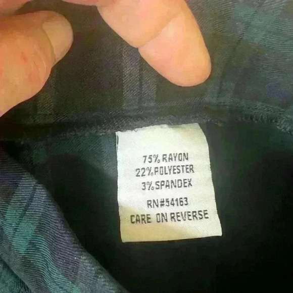 Tommy Hilfiger ladies pant size 8 worn once. Excellent condition. Navy and Green - Picture 8 of 10